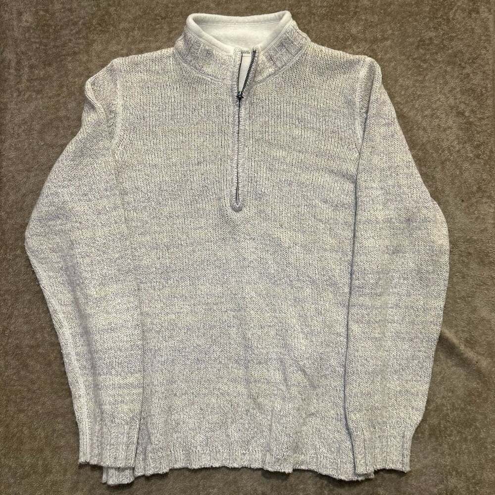 Woolrich Men's Beige Half Zip Pullover Sweater, Size XL